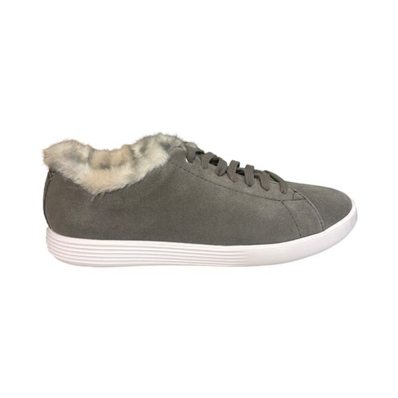 Cole Haan Women's Grand Crosscourt Sneaker W22650 Charcoal Gray Suede sz 8 - Picture 2 of 5